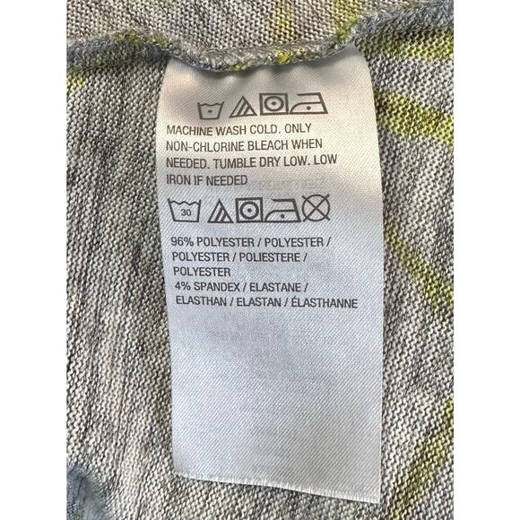 2/$30 LOGO Lori Goldstein Floral Sweater Gray Button Front V-Neck Pockets Size M - Picture 8 of 9